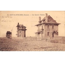 80 . n° 203516 . ONIVAL SUR MER . LES QUATRE CHALETS