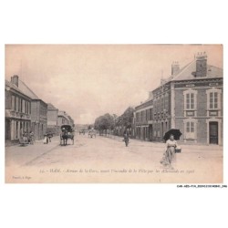 CAR-AEDP14-0953-80 - HAM - Avenue de la gare - Avant l'incendie de la ville par les allemands