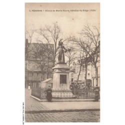 CAR-ACUP16-1043-80 - PERONNE - Statue de marie fauré - Héroine du siege