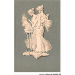 CAR-AASP1-0081 - ILLUSTRATEUR - Statuette de deux dames