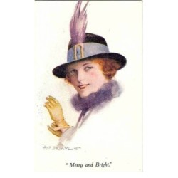 .FEMME CHAPEAU.SUPERBE.A VOIR
