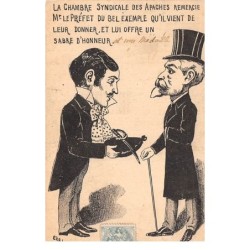 Illustrateur - n°76489 - Carlo - La Chambre syndicale des apaches remercie .... sabre d'honneur