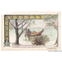 CAR-AEHP19-1062-ILLUSTRATEUR - CHATELAIN - Un bateau - Peinte a la main