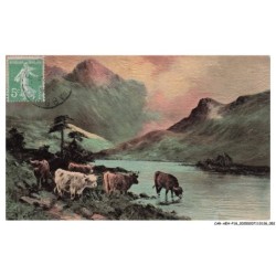 CAR-AEHP18-1000-ILLUSTRATEUR - Taureau buvant l'eau