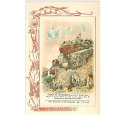 46.ABBAYE DE ROCAMADOUR. n° 27 bis.les ruines historiques de france.biscuits rouchier-bazel angouleme.