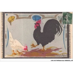 CAR-AAOP1-0074 - ILLUSTRATEUR - LE COQ ET LA POULE & DES OEUFS