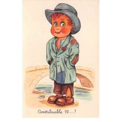 Illustrateur - n°70215 - Contribuable 19... - Garçon habillé en clochard