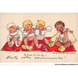 CAR-AAOP1-0090 - ILLUSTRATEUR - QUATRE BEBES -CHOISISSEZ FAITES VOTRE COMMANDE
