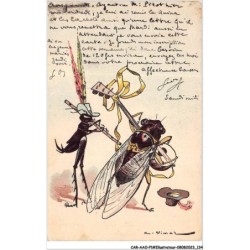 CAR-AAOP1-0069 - ILLUSTRATEUR -  DES INSECTES JOUANT DES INSTRUMENTS MUSICAUX - VEMAR