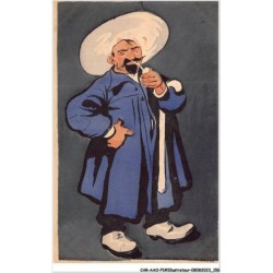 CAR-AAOP1-0080 - ILLUSTRATEUR - UN HOMME , SA PIPE