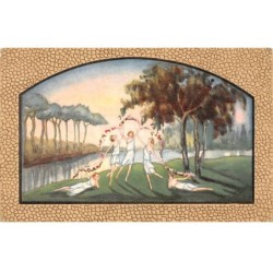 Illustrateur - n°70272 - Nymphes dansant avec une guirlande de fleurs - n°291