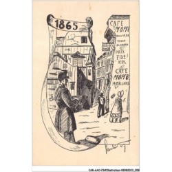 CAR-AAOP3-0214 - ILLUSTRATEUR - UN HOMME, LES IMMEUBLES ,1865