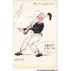 CAR-AAOP3-0204 - ILLUSTRATEUR - UN HOMME, CHAMPAGNE ,BOUM - BOUISSET