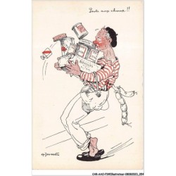 CAR-AAOP3-0212 - ILLUSTRATEUR - UN HOMME,NOUILLES, BOITE -BOUISSET