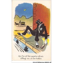 CAR-AAOP5-0447 - ILLUSTRATEUR - UN HOMME,  UNE BOUTEILLE