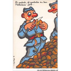 CAR-AAOP5-0423 - ILLUSTRATEUR - DES SOLDATS, DES PATATES
