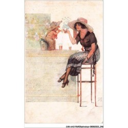 CAR-AAOP6-0485 - ILLUSTRATEUR - UNE FEMME , UN ENFANT