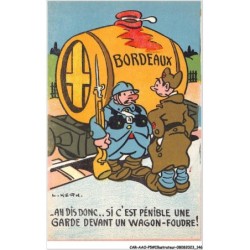 CAR-AAOP5-0445 - ILLUSTRATEUR - LES SOLDATS, TONNEAU DE VIN DE BORDEAUX