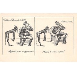 Illustrateur - n°64560 - Guillaume II - Majesté, la voiture est prête ! - Diable