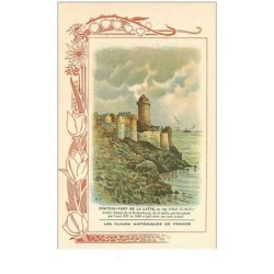 22.CHATEAU-FORT DE LA LATTE. n°15 bis.les ruines historiques de france.biscuits rouchier-bazel angouleme.