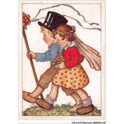 CAR-AASP1-0099 - ILLUSTRATEUR - une petite fille avec son frère - Hansi-karte