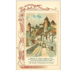 21.REMPARTS ET TOURS DE SEMUR. n°14 bis.les ruines historiques de france.biscuits rouchier-bazel angouleme.
