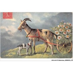 CAR-AASP1-0088 - ILLUSTRATEUR - Le bouc tirant un chariot à fleurs