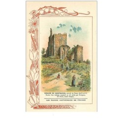 37.DONJON DE MONTBAZON. n°22 .les ruines historiques de france.biscuits rouchier-bazel angouleme.