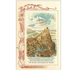 07.CHATEAU DE CRUSSOL. n°3 bis.les ruines historiques de france.biscuits rouchier-bazel angouleme.