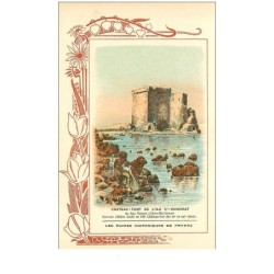 06.CHATEAU-FORT DE L ILE ST HONORAT n° 2 bis.les ruines historiques de france.biscuits rouchier-bazel angouleme.