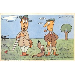 Illustrateur - n°88517 - Jean Marc - Je suis membre de la société Protectrice des Animaux ... - Deux chasseurs