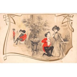 Illustrateur - n°88519 - Couple lors d'un bal - Au Pont-Neuf