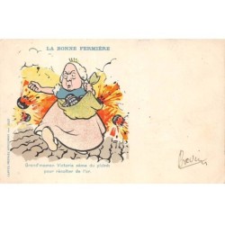 Illustrateur - n°88596 - La Bonne Fermière - Grand'maman Victoria sème du plomb pour récolter de l'Or