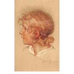 Illustrateur - n°63175 - Anglade n°140 - Profil d'un enfant