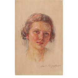 Illustrateur - n°63173 - Anglade n°142 - Portrait d'une jeune fille