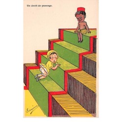 Illustrateur - n°64008 - Simonne - Un droit de passage - Fillette montant un escalier