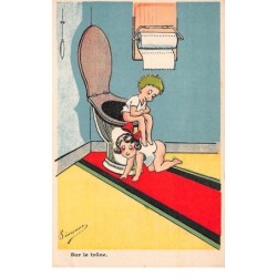 Illustrateur - n°64001 - Simonne - Sur le Trône - Enfant sur des toilettes