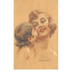 Illustrateur - n°63172 - Anglade 305/1 - Enfant embrassant une jeune femme