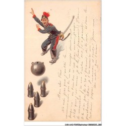 CAR-AAOP2-0139 - ILLUSTRATEUR - UN SOLDAT, SES MUNITIONS