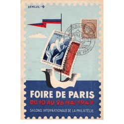 Illustrateur - n°64616 - Renluc - Foire de Paris Mai 1947 - Salons internationaux de la Philatélie