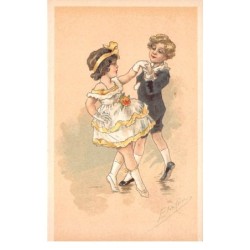 Illustrateur - n°66907 - Jeune couple dansant - n°3027