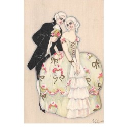 Illustrateur - n°64623 - G. Ballerini n°164 - Homme parlant à une jeune femme