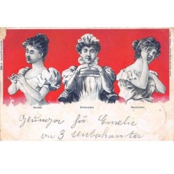 Illustrateur - n°68385 - Jeunes femmes - Verlobt, Verheirathet, Geschieden