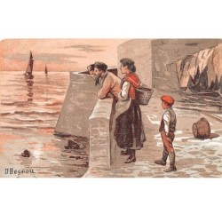 Illustrateur - n°72133 - Besnou - La Mer - Le Repos du Soir - Chicorée Extra A la Belle Jardinière C.Bériot, à Lille