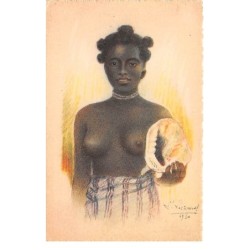 Illustrateur - n°63321 - Liezard - Exposition Coloniale Int. de Paris 1931 n°14 - Madagascar - Jeune Fille au coquillage