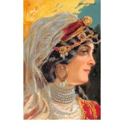 Illustrateur - n°63279 - Mauresque - Profil d'une femme