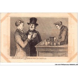 CAR-AAOP7-0544 - ILLUSTRATEUR - DEUX MONSIEURS, AU COMPTOIRE - DAUMIER