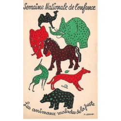 Illustrateur - n°88599 - F. Lesourt - Les animaux malades de la peste - Semaine Nationale de l'Enfance