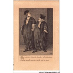 CAR-AAOP7-0543 - ILLUSTRATEUR - DEUX JUGES , DISCUSSION - DAUMIER