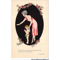 CAR-AAOP6-0524 - ILLUSTRATEUR - UNE FEMME ET SON FILS